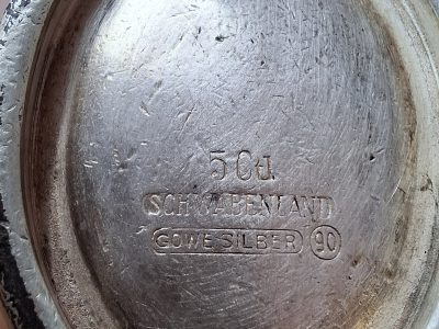 Antiker versilberter Sahnekännchen / Milchkännchen