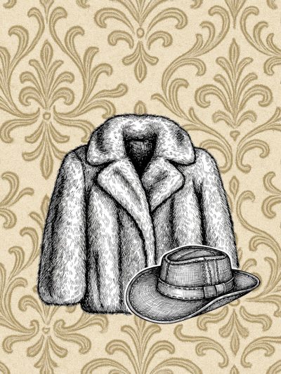 Sammlerstücke aus Stoff, Leder, Wolle und Pelz