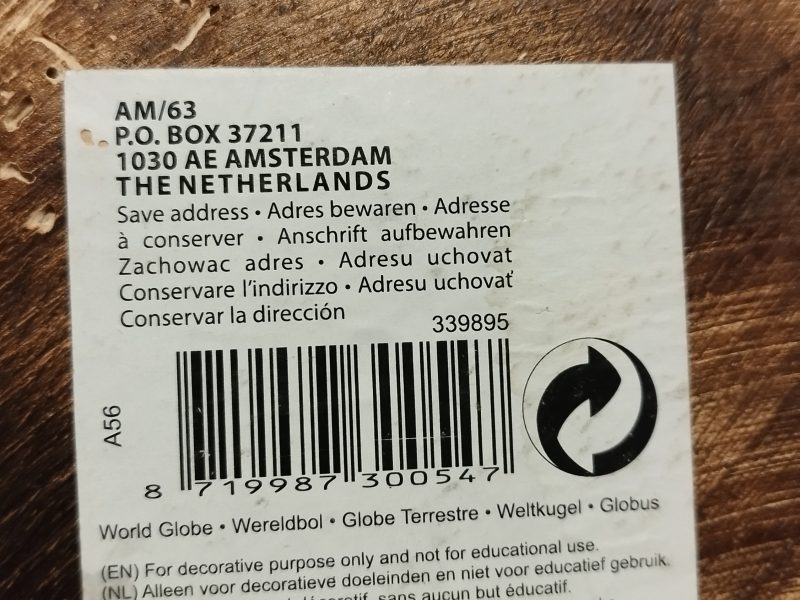 Kleiner dekorativer Globus