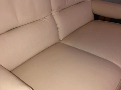 Italienische Ledersofas 3 und 2