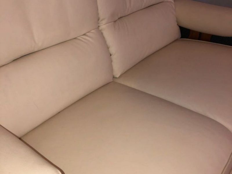 Italienische Ledersofas 3 und 2