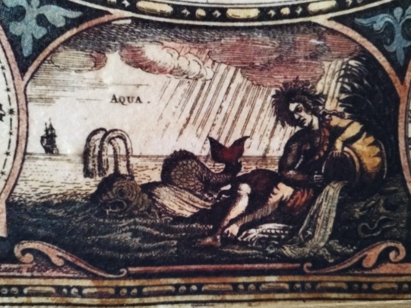 Vintage-Replik einer alten Weltkarte