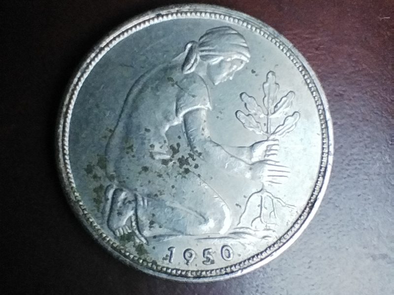 50 Pfennig 1950 , J